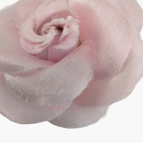 Cabbage Rose Pink artificial Flower craft accent Vintage - Picture 3 of 4